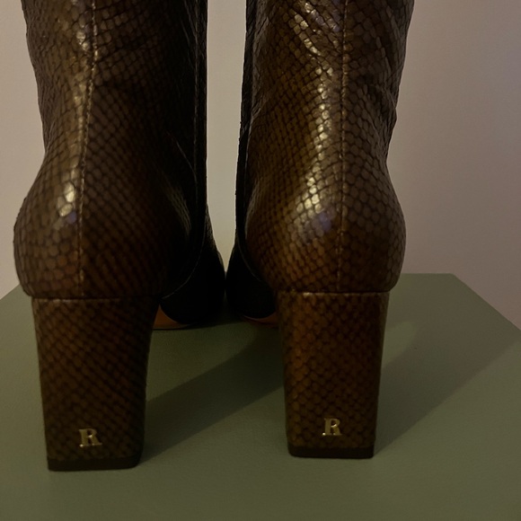 Chic Rouje Python Kaki Boots - Picture 2 of 6